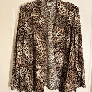 Allison Daley Leopard Print Blouse